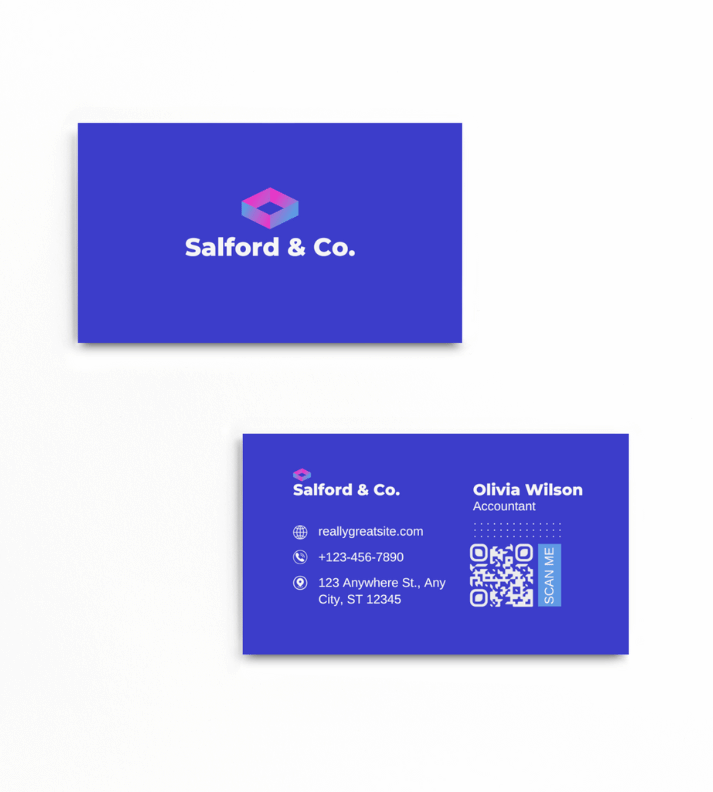 Accountant Visiting Card | Premium Quality | 300 GSM | Customizable Design