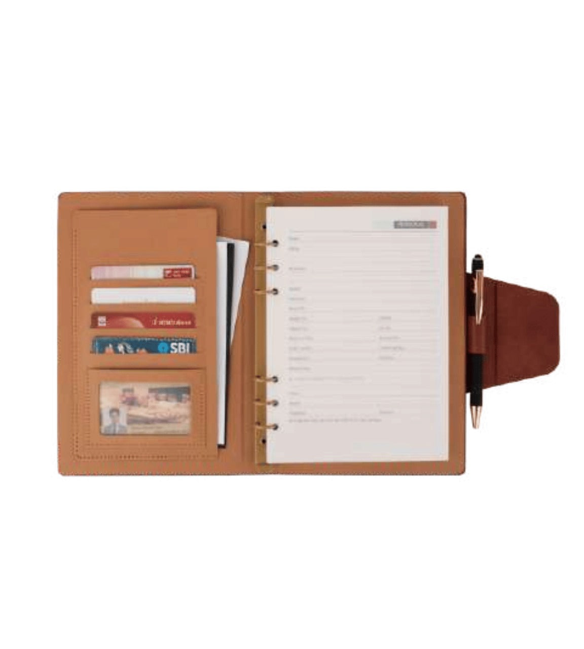 Business Organisers Notebook VV1403, customizable and sleek, ideal for professional use or corporate gifting.