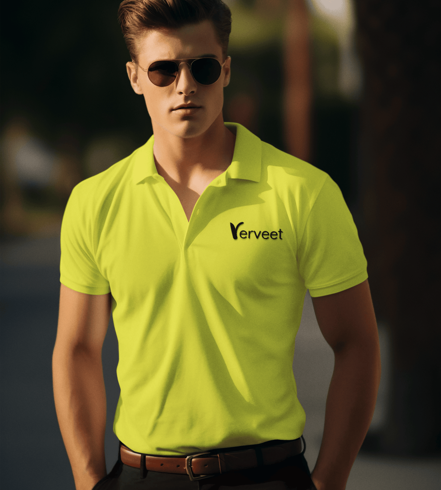 Custom Print T-Shirt, yellow color, customizable and ideal for casual wear, branding, or promotional use.