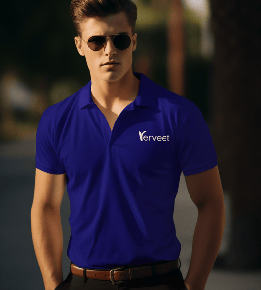 Custom Print T-Shirt, navy color, customizable and ideal for casual wear, branding, or promotional purposes.