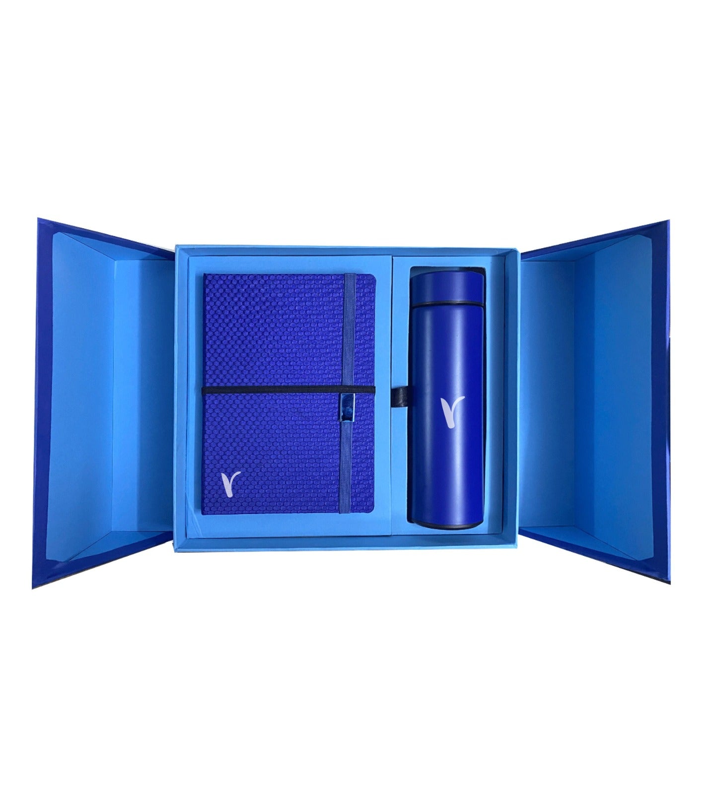 Executive Blue Elegance Gift Set, featuring a luxurious assortment of high-quality items in a sleek blue design, perfect for executive gifting or special occasions.