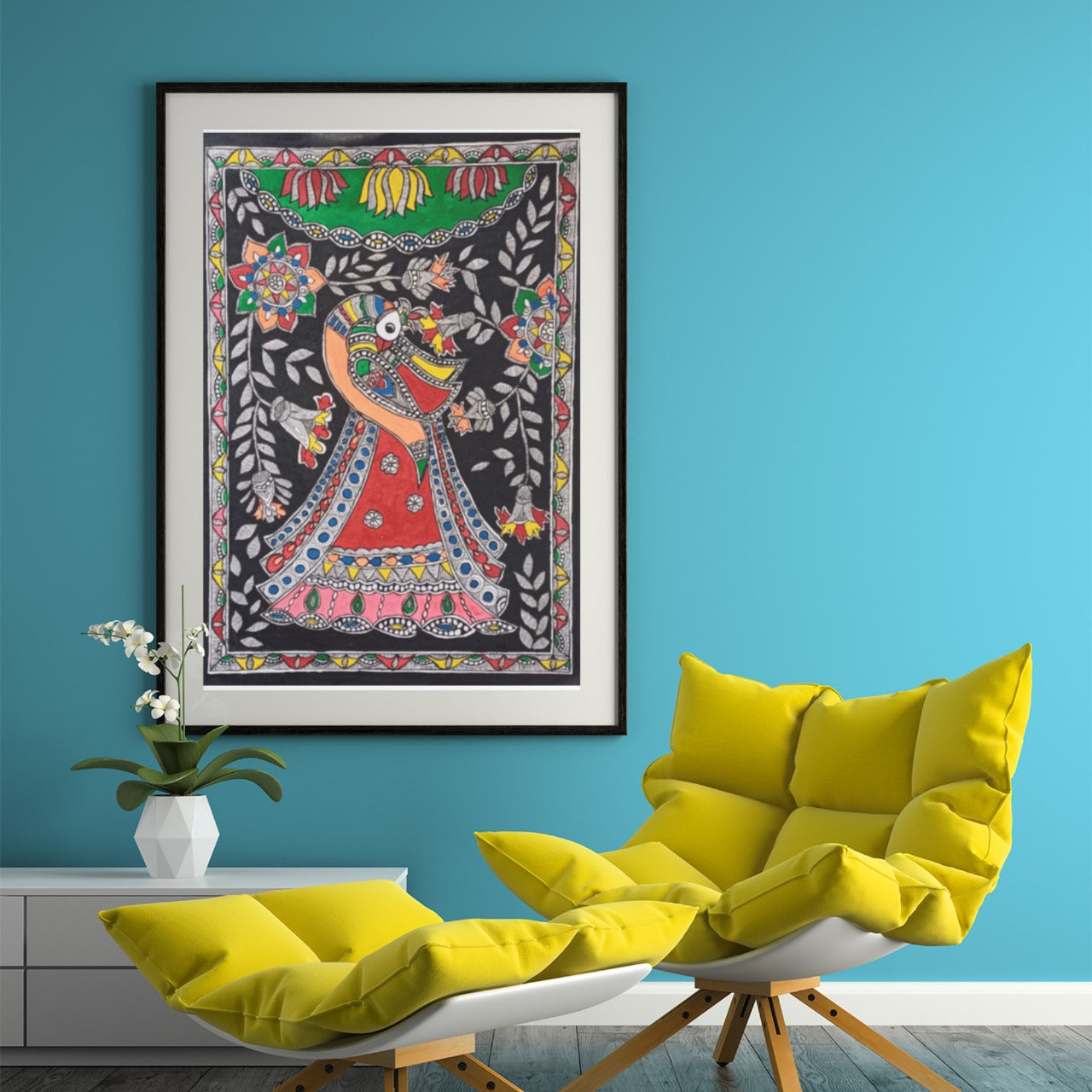 Peacock Dance Mithila Poster