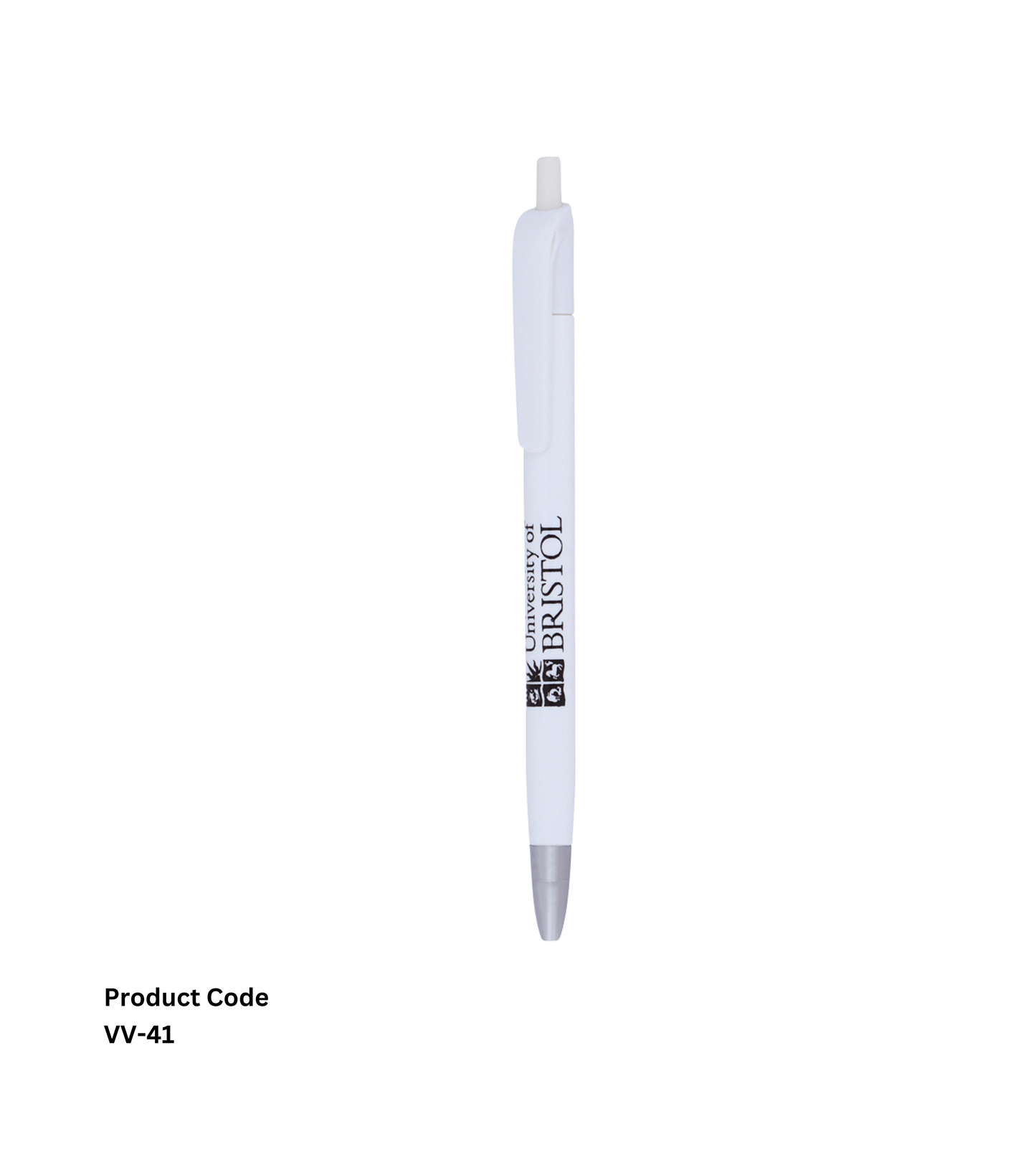 Personalized Plastic Pen VV41, stylish and customizable, perfect for corporate gifting or promotional use.