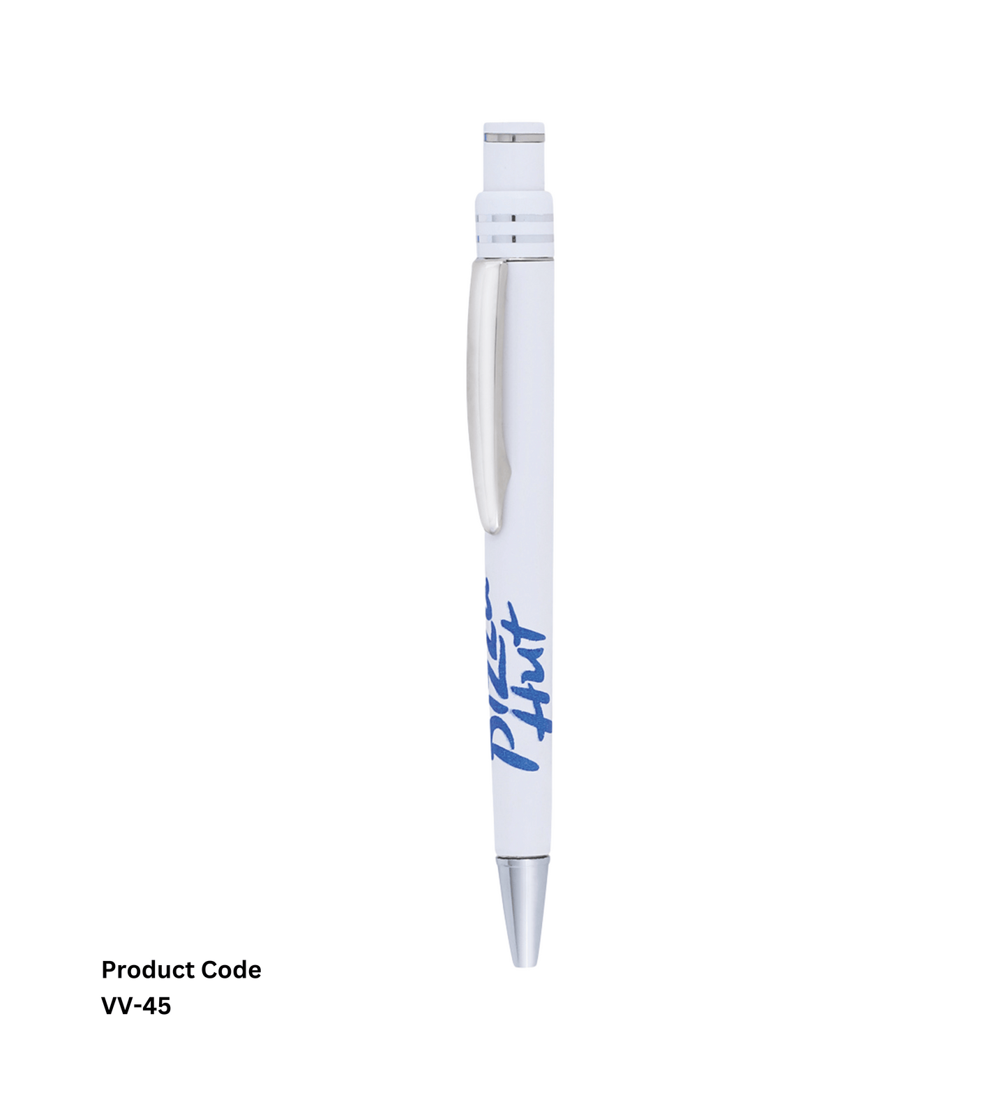 Personalized Plastic Pen VV45, customizable and durable, perfect for corporate gifting or promotional use.