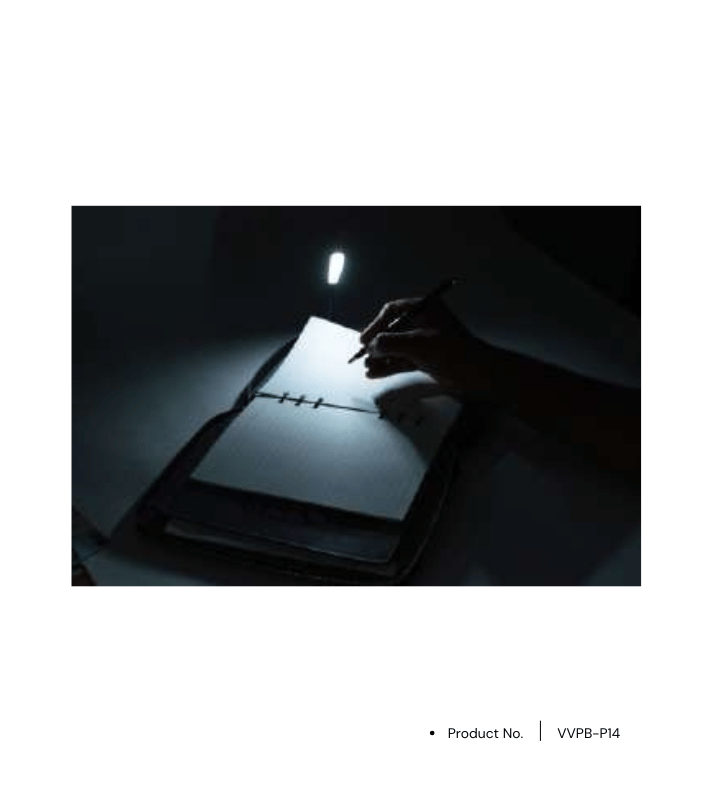Power Bank Notebook VVPB-P15 | 8000mAh Power Bank with Wireless Charger & LED Branding Plate