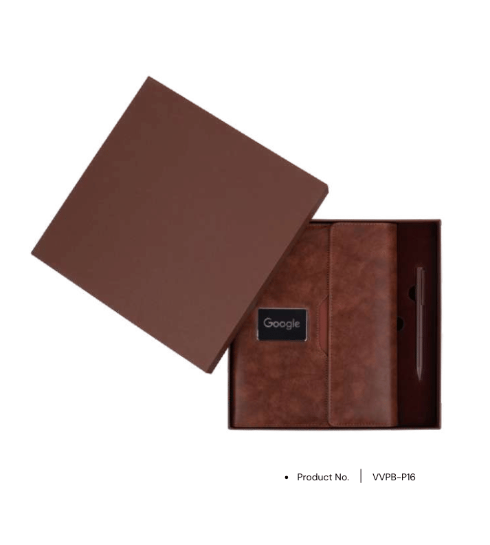 Power Bank Notebook VVPB-P16 | 10000mAh Power Bank, Wireless Charger, LED Branding Plate