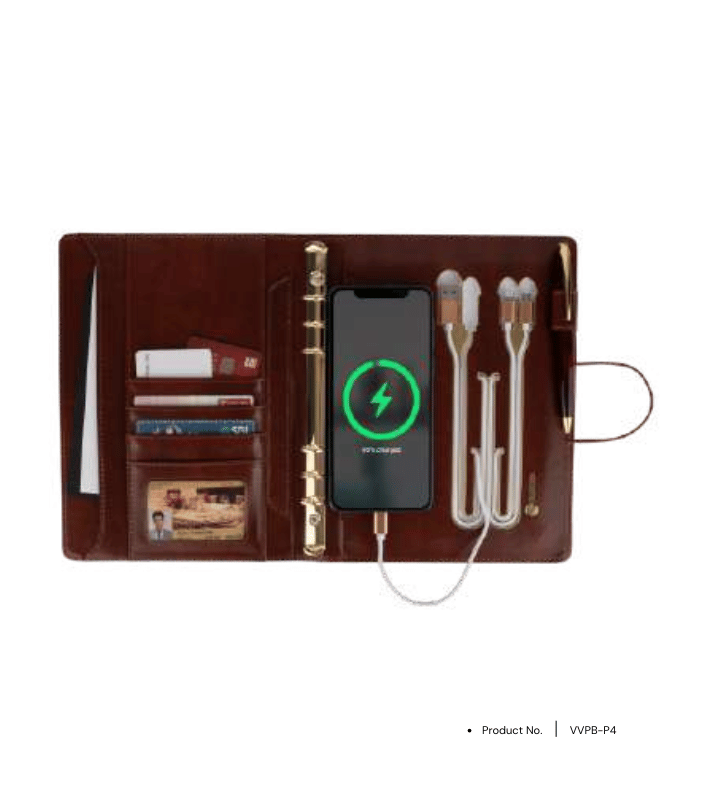 Power Bank Notebook VVPB-P4 | 10000mAh with Wireless Charger & USB