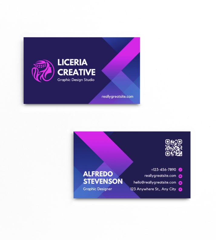 Professional Visiting Card for Graphic Designers | 300 GSM | Transparent