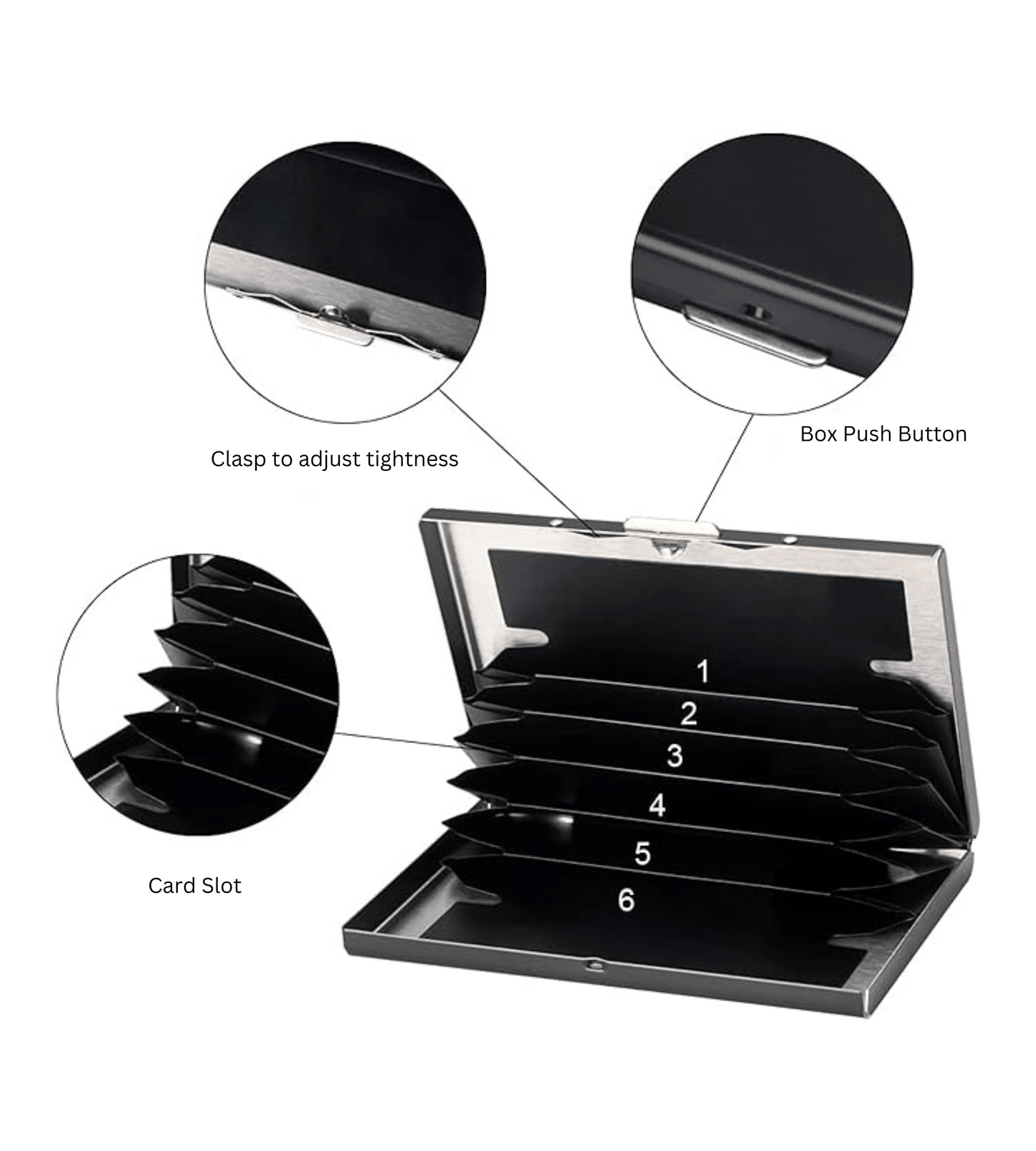 RFID Protected Card Case Holder, offering secure and convenient storage with advanced RFID protection, perfect for protecting your cards from unauthorized scanning.