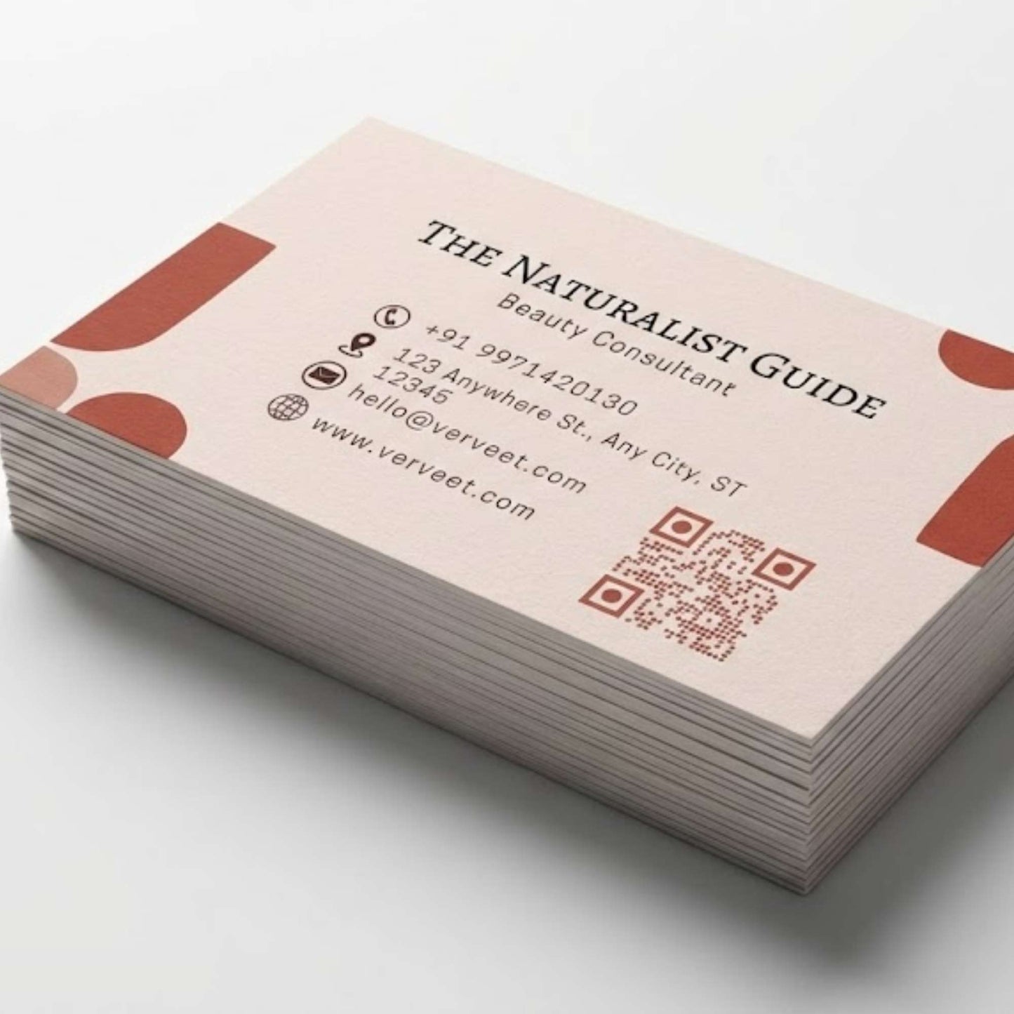 Velvet Paper Visiting Card for Business Consultants – Square Corner | Classic Professional