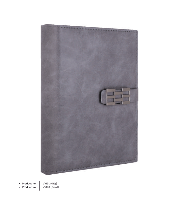Business Organiser VV1513-1113 (Grey) – Premium planner with a sleek grey design, ideal for professional and executive use. Spacious compartments for effective document and task management. Customizable with logos for corporate gifting or personal branding. A stylish and functional addition to any office or home workspace.