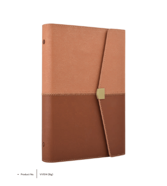 Business Organiser VV1514 (Big) – Premium professional planner designed for efficient task management and document storage. Spacious compartments and sleek design make it ideal for office use. Customizable with logos for corporate gifting or personal branding. Perfect for professionals and executives seeking organisation and style.