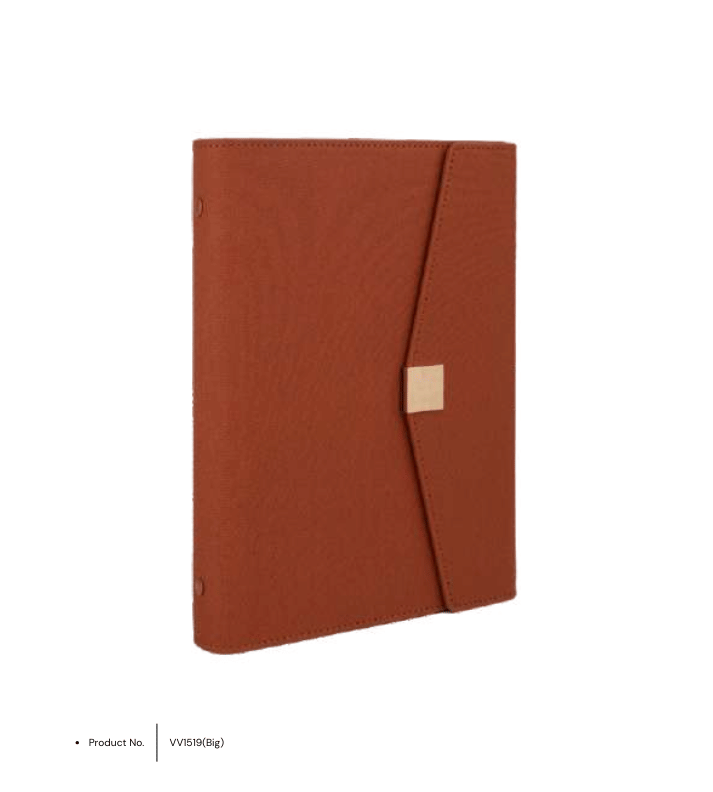 Business Organiser VV1519 (Big) – A premium office planner designed for efficiency and elegance. This large-format planner offers ample space for documents and daily task management. Made from high-quality materials, it features sleek compartments for easy organisation and can be customised with logos or personal branding for a unique, professional touch.