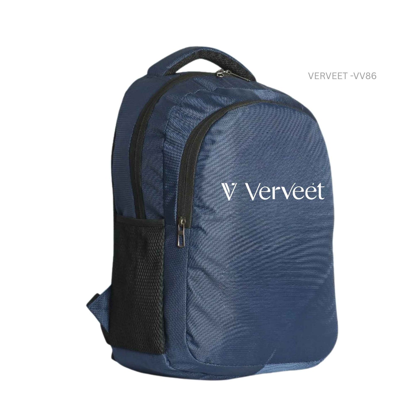 VERVEET Navy Blue Laptop Backpack | Lightweight Office & Corporate Backpack