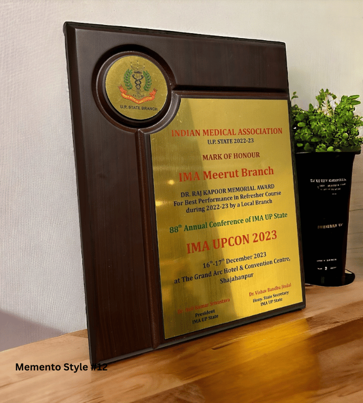 Custom Wooden Memento with Box – Personalized Engraved Gift for Corporate & Special Occasions