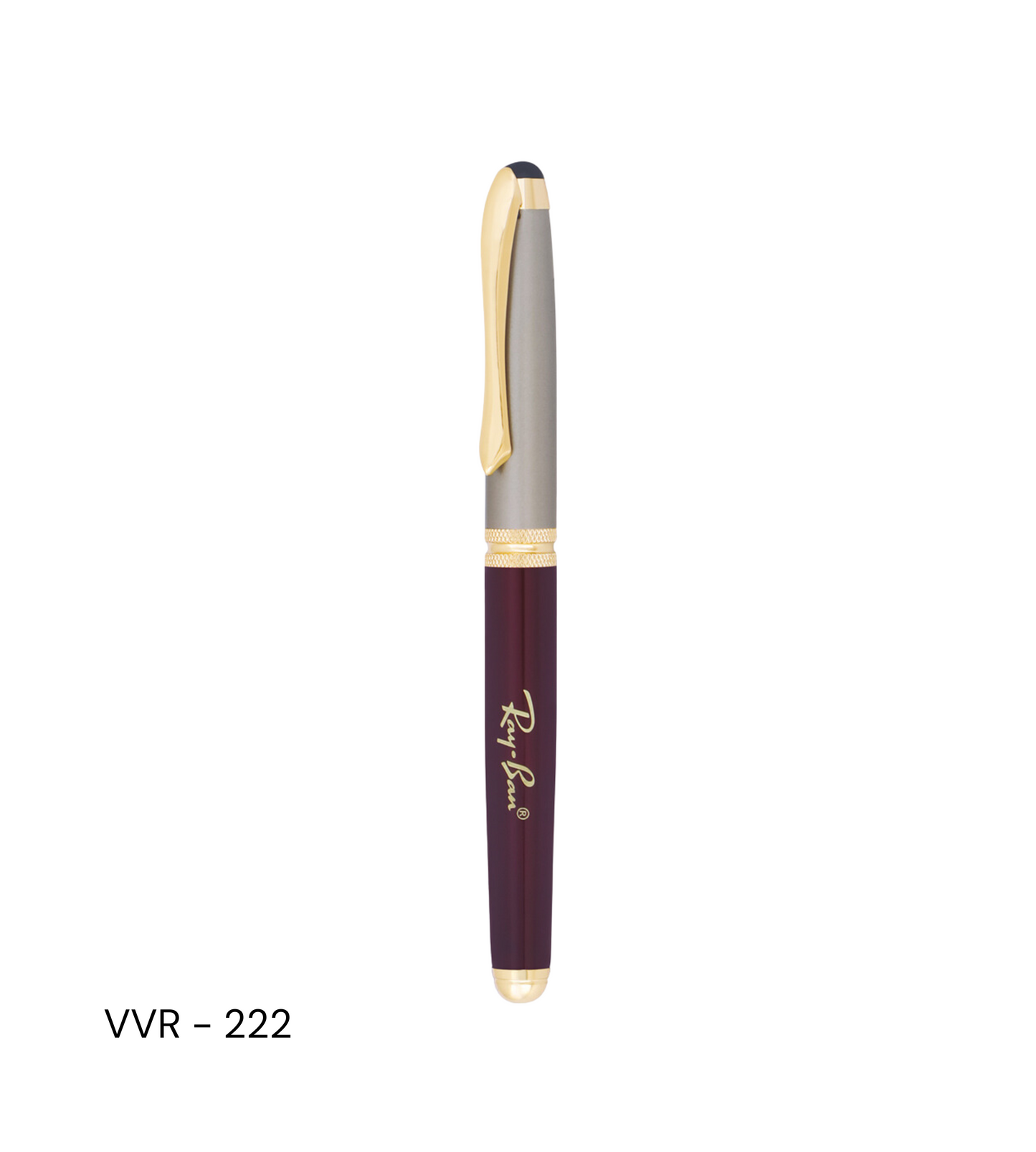 Engraved black roller pen VVR222 with custom engraving, perfect for personalized gifting and professional use.
