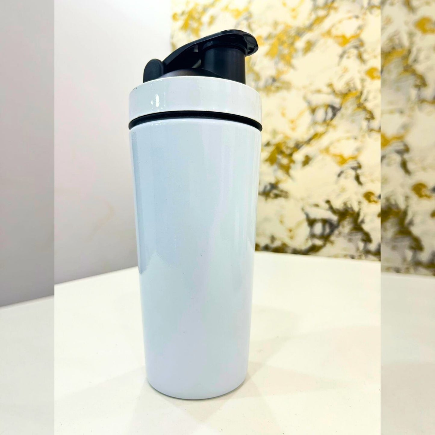 Protein Shaker Bottle with Flip-Top Lid | Leak-Proof Gym & Fitness Water Bottle
