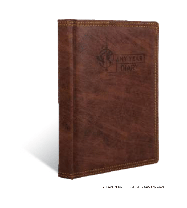 Foam diary VVF72672 with custom engraving, designed as a premium planner for corporate gifts and professional use.