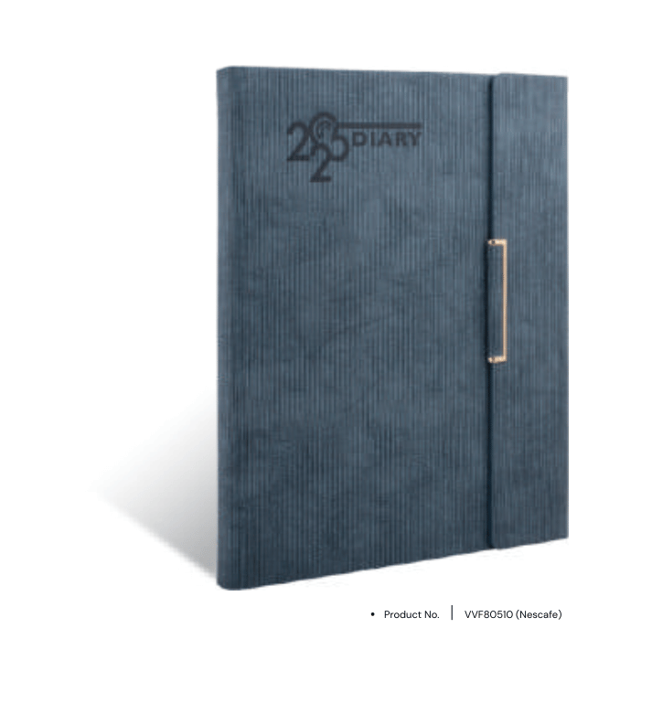 Foam diary VVF80510 with personalized custom design and magnetic closure, perfect for office gifts and corporate gifting.