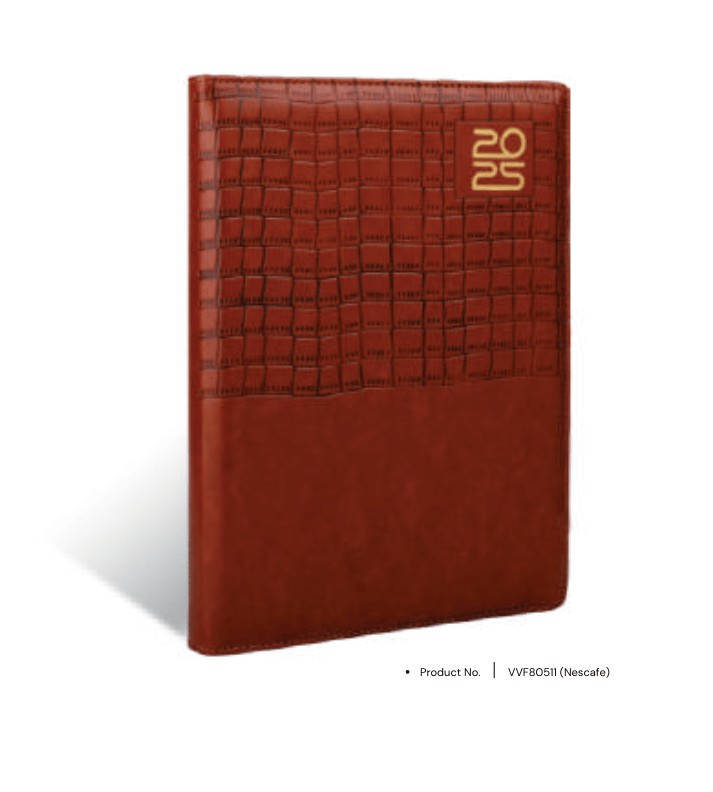 Foam diary VVF80511 with customizable leatherette cover and magnetic closure, ideal for professional use and corporate gifting.