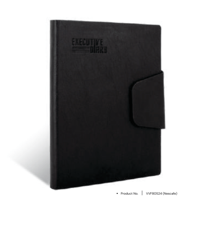 Foam diary VVF80524 with custom pen holder and personalized design, ideal for gifting and professional use.