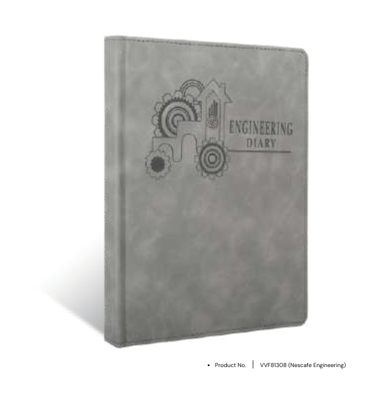 Foam diary VVF81308 with custom personalization, designed as a premium diary for professional use and corporate gifting.