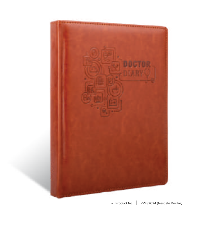 Foam diary VVF82024 with custom pen holder and premium design, ideal for gifting and corporate use.