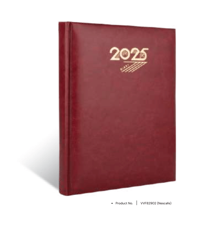 Foam diary VVF82902 with customizable premium leatherette cover and magnetic closure, perfect for professional use and corporate gifting.