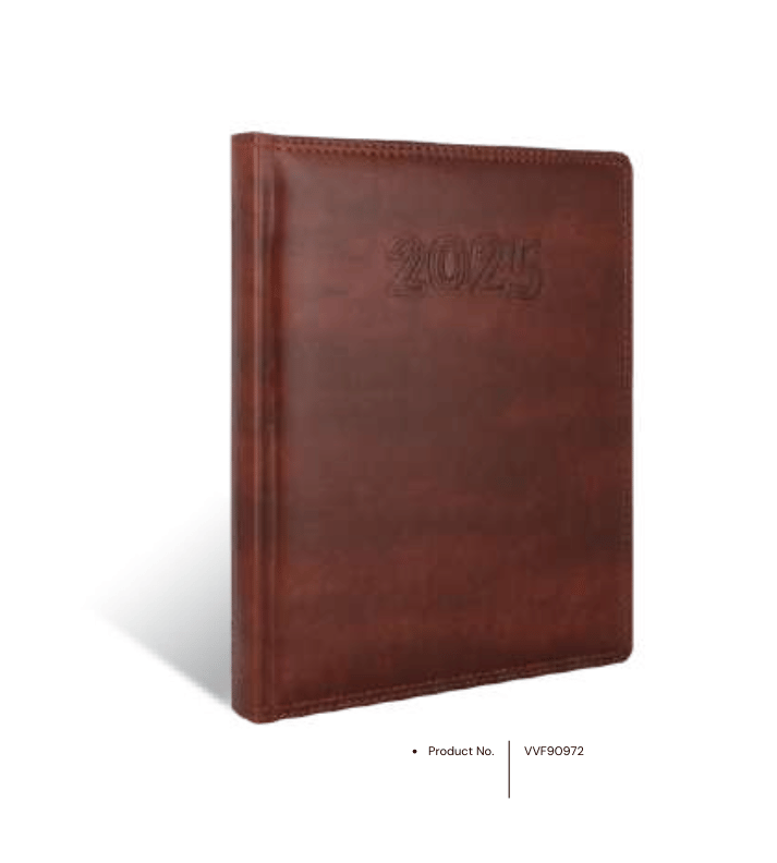 Foam diary VVF90972 premium personalized diary with a leatherette cover, perfect for corporate gifting and professional use.