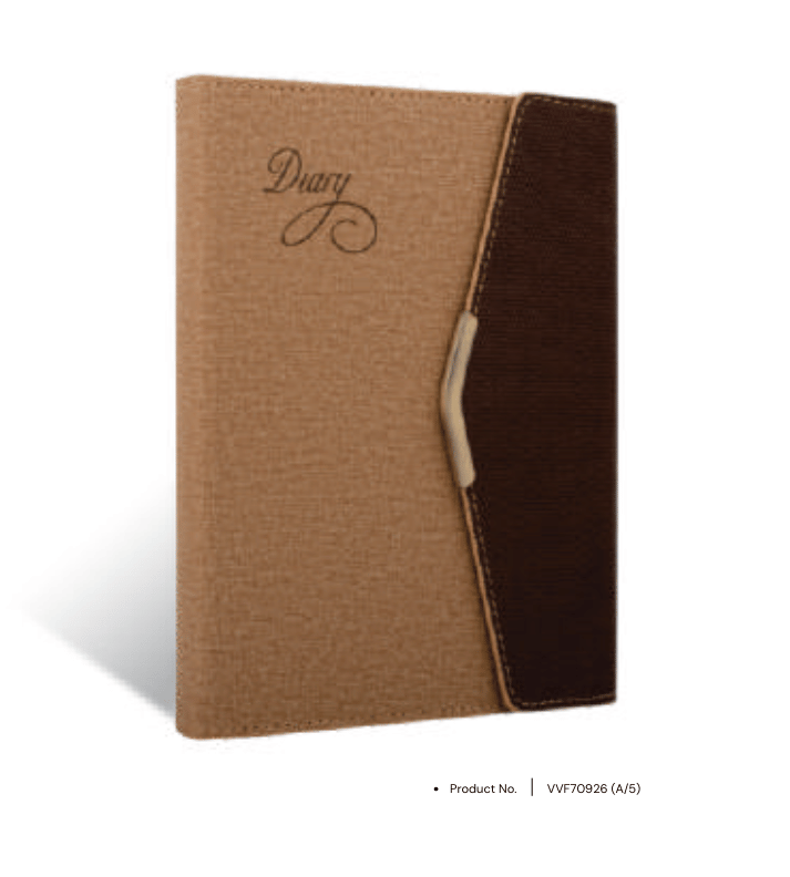 Foam diary VVF70926 with premium custom engraving, designed as a sophisticated office gift.