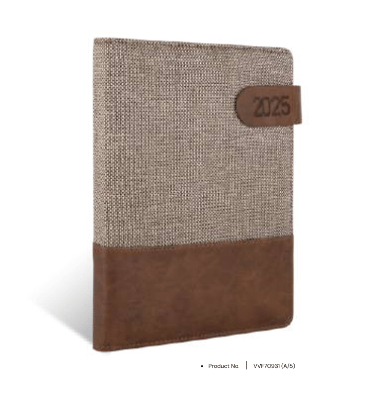 Foam diary VVF70931 with customizable premium leatherette cover, perfect for personalized gifting and professional use.