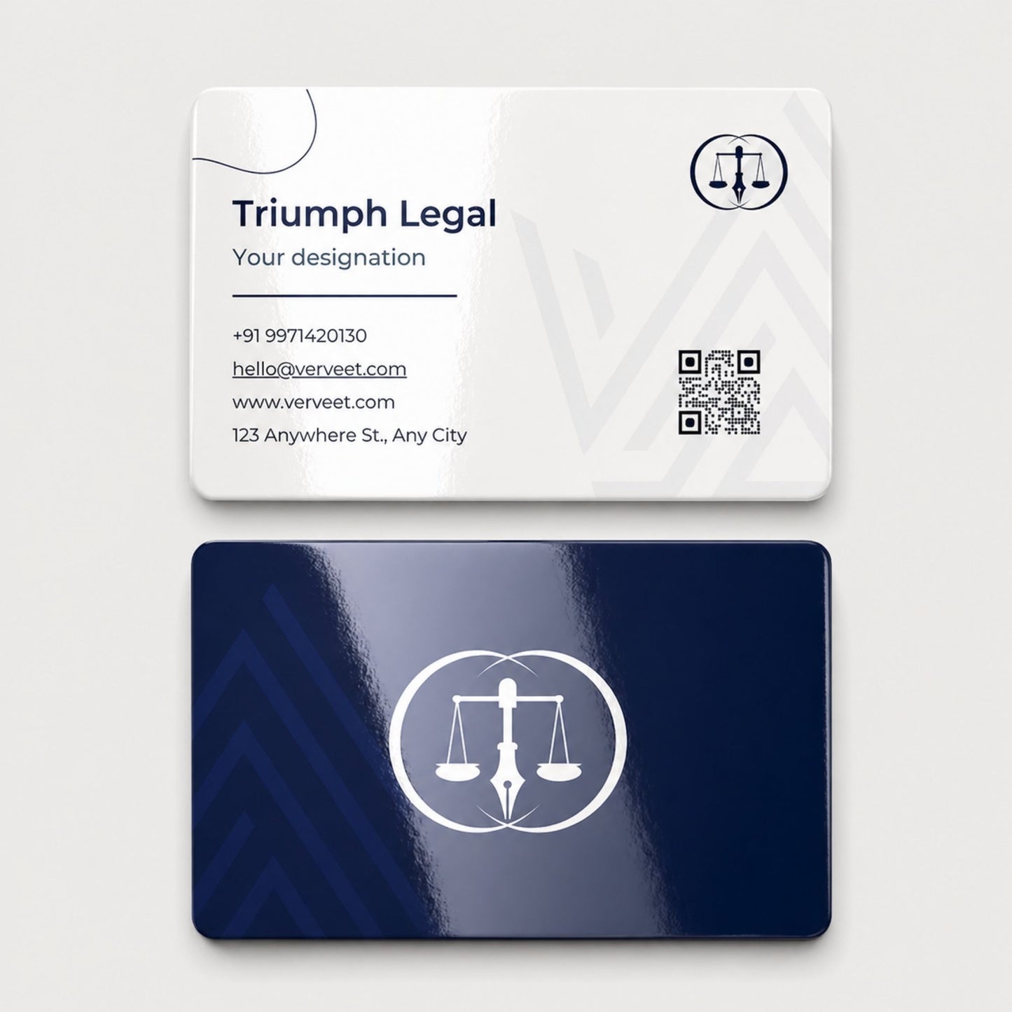 Luxury Velvet Paper Visiting Card for Lawyers & Advocates – Rounded Corner