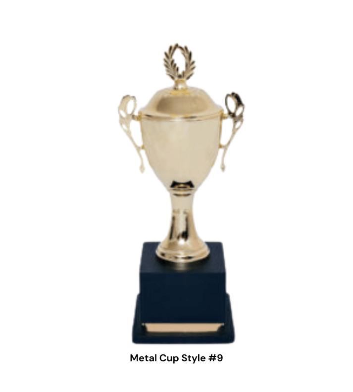 Gold Metal Sports Trophy - Style #9 (46/53/62 cm)