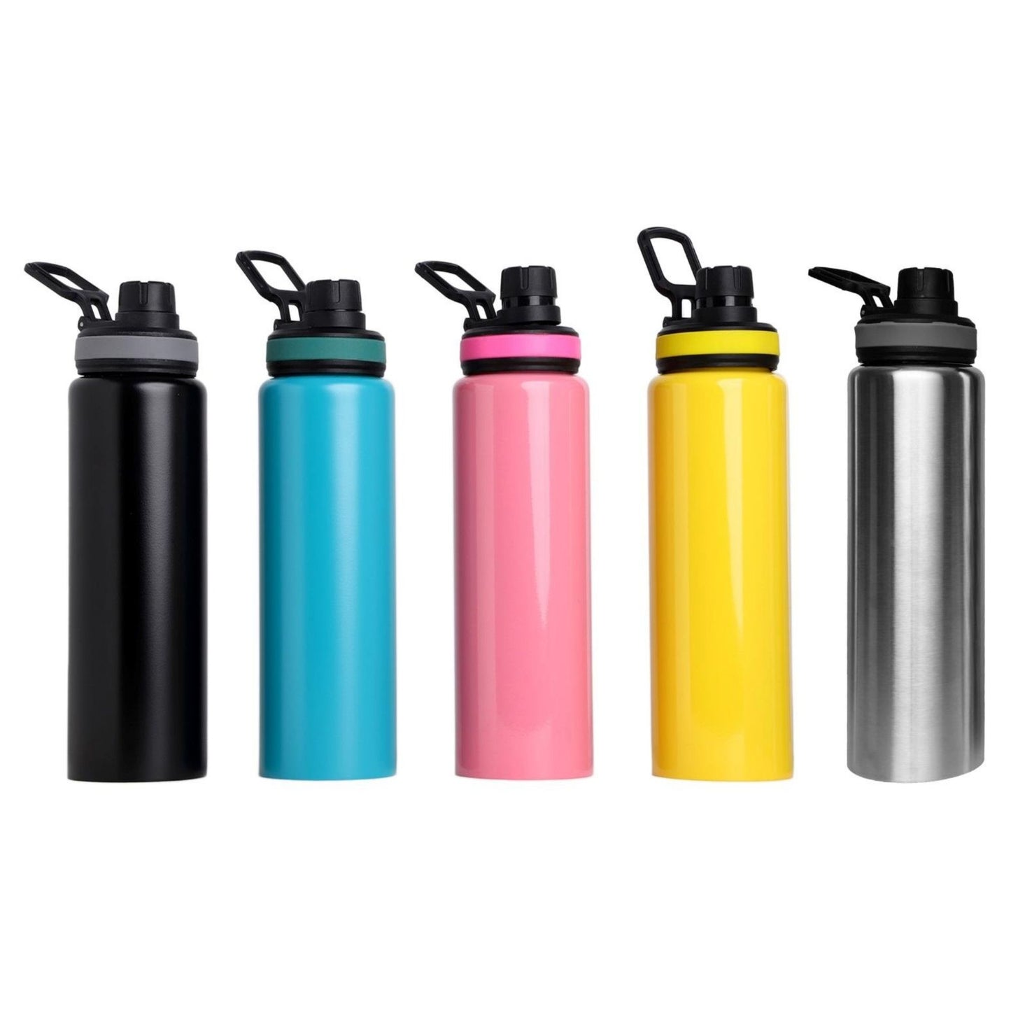 H2O sports cap water bottle 1000ml with flip-top lid, reusable hydration bottle for gym, travel, and outdoor activities