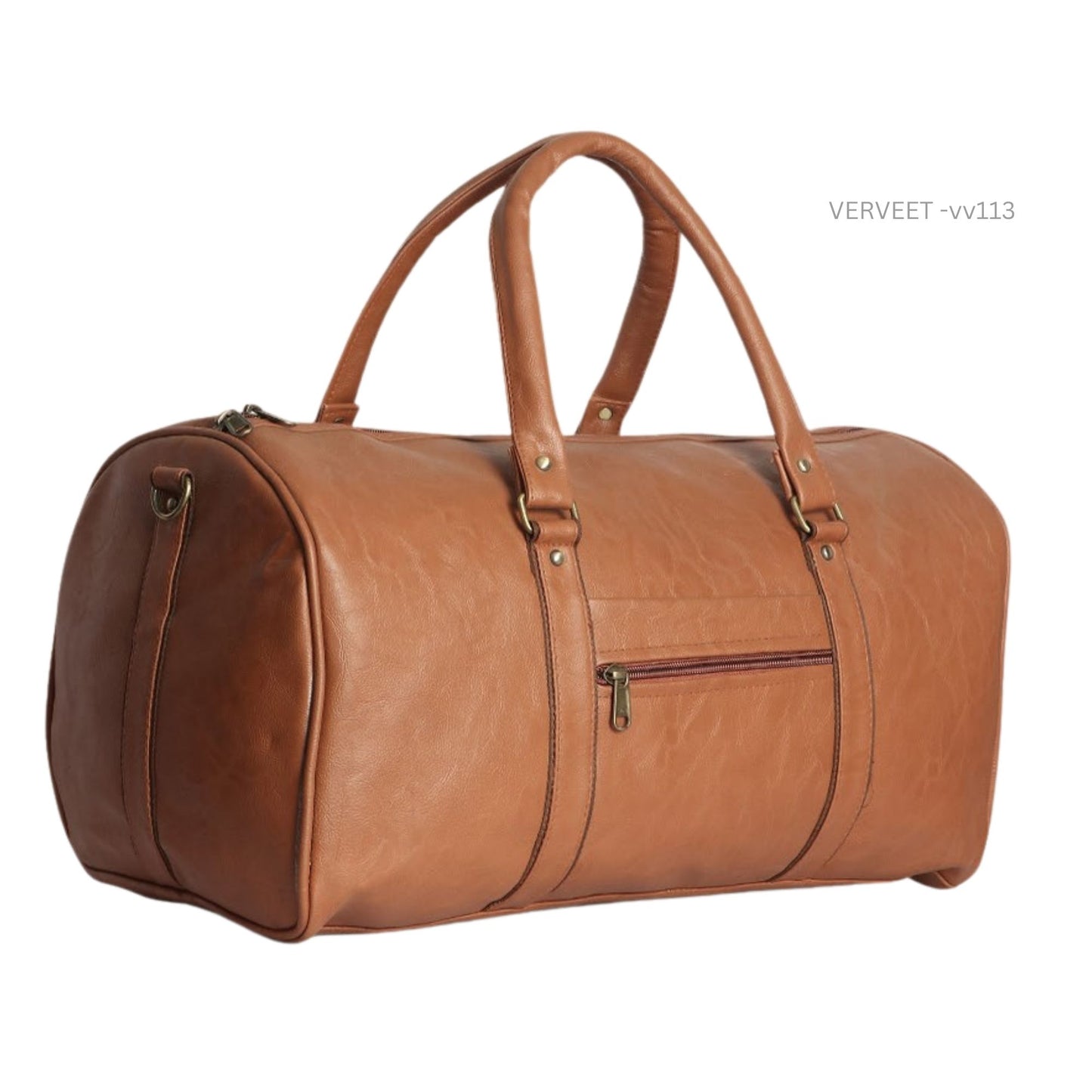 Premium Leather Duffel Bag for Travel & Executive Gifting | Luxury Brown Weekend Bag