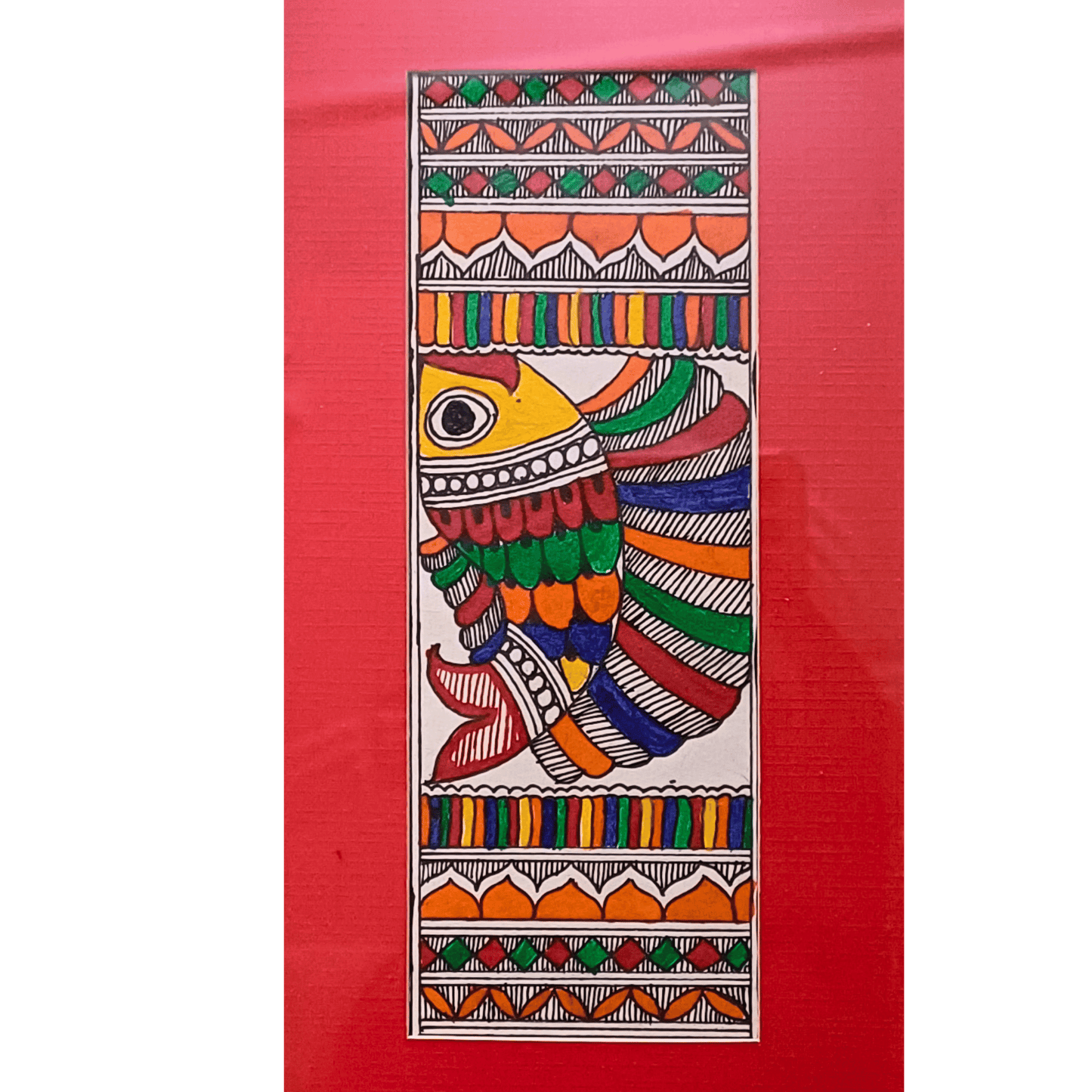 Macha Poster | Traditional Indian Madhubani Art