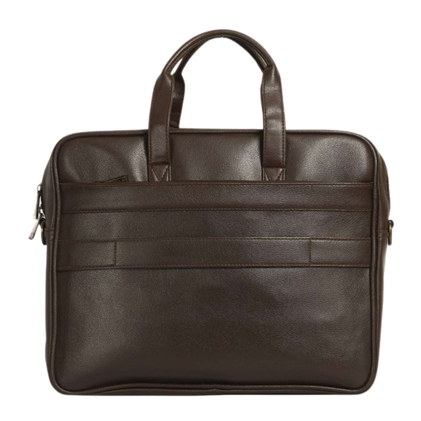 Premium Leather Laptop Office Bag for Men | Professional Business Briefcase with Multiple Compartments | Hand & Shoulder Carry Work Bag