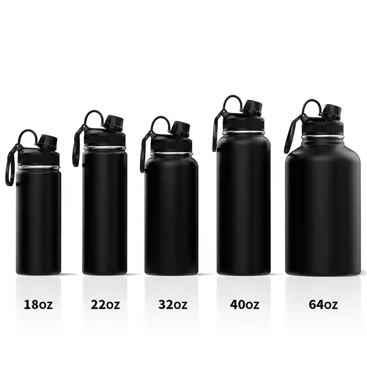 Personalized vacuum insulated sports flask, ideal for custom gifts, corporate branding, and outdoor adventures.