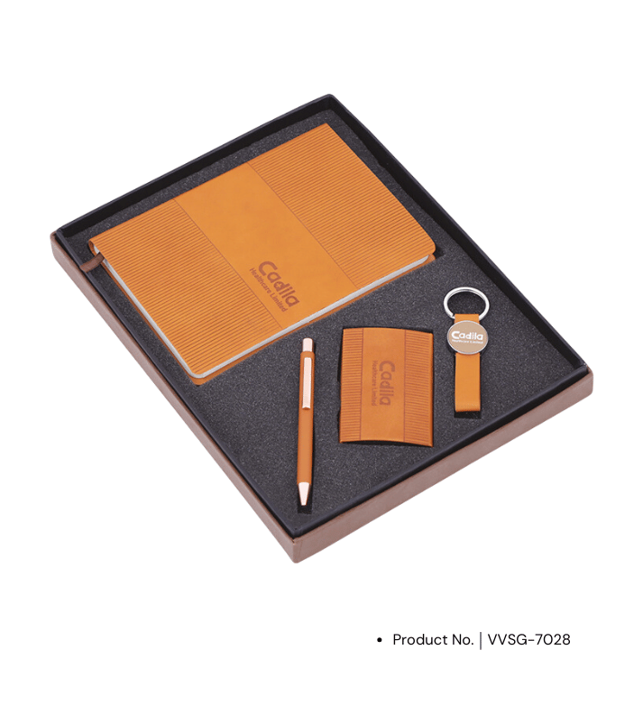 Premium Gift Set VVSG-7028 | Card Holder, Diary, Key Chain & Pen