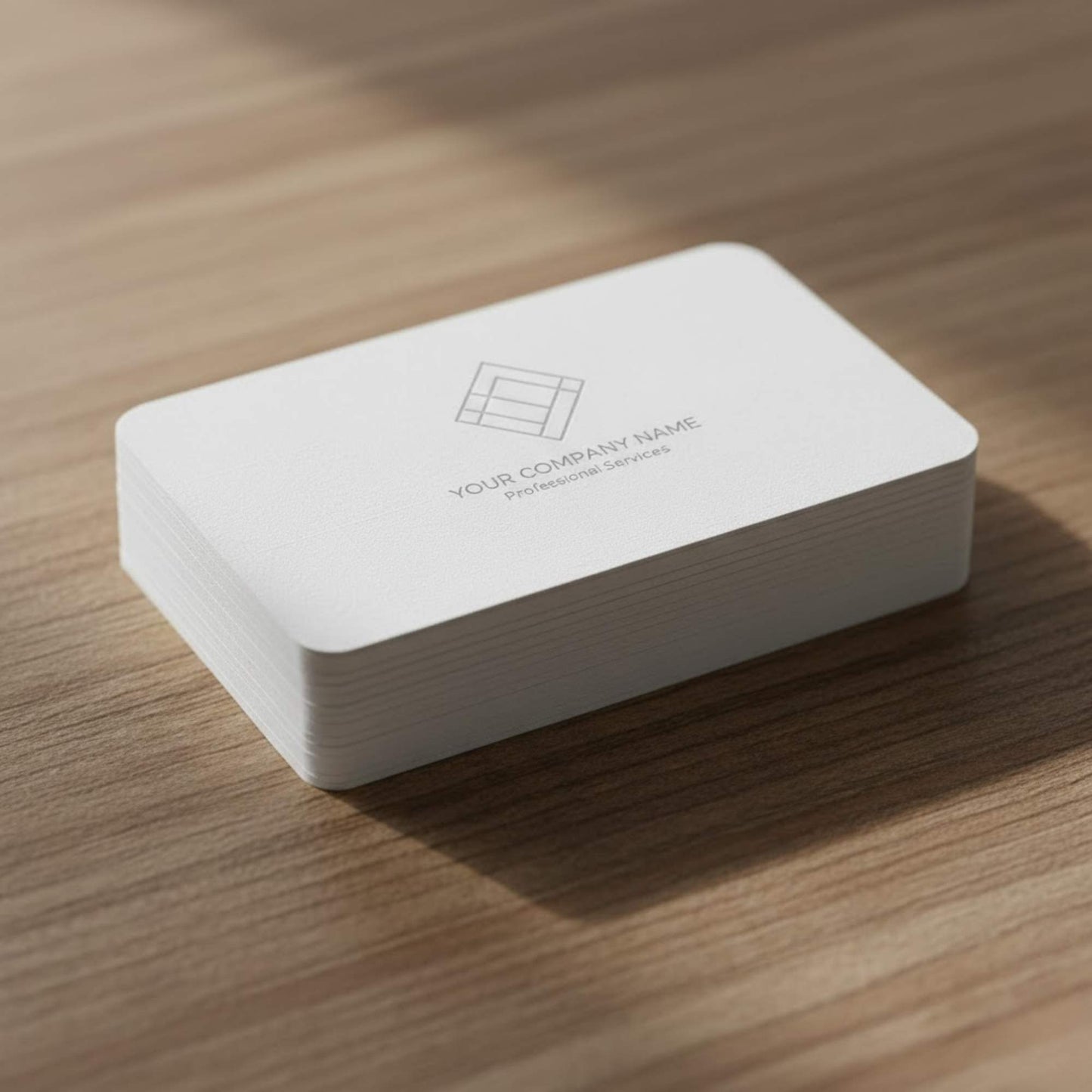 Rounded Corner Textured Business Cards | Premium Minimal Visiting Card Printing