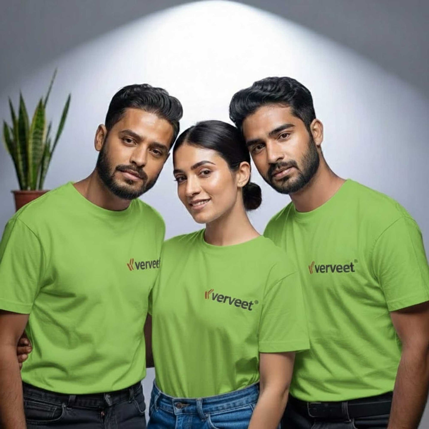 Premium spun cotton round neck T-shirt for custom printing, soft promotional T-shirt for corporate events, branding, and team wear