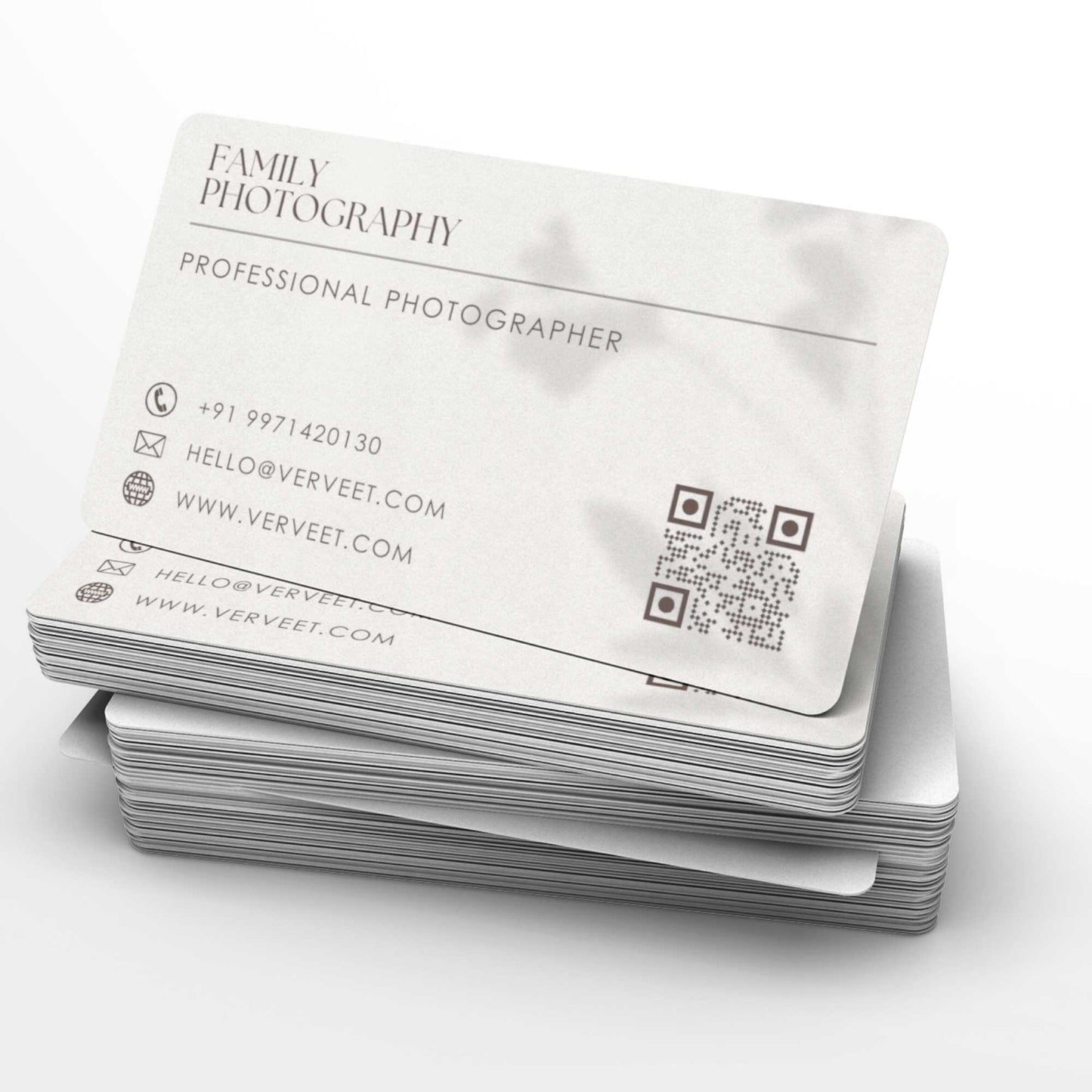 Luxury Velvet Paper Visiting Card for Photographers – Rounded Corner