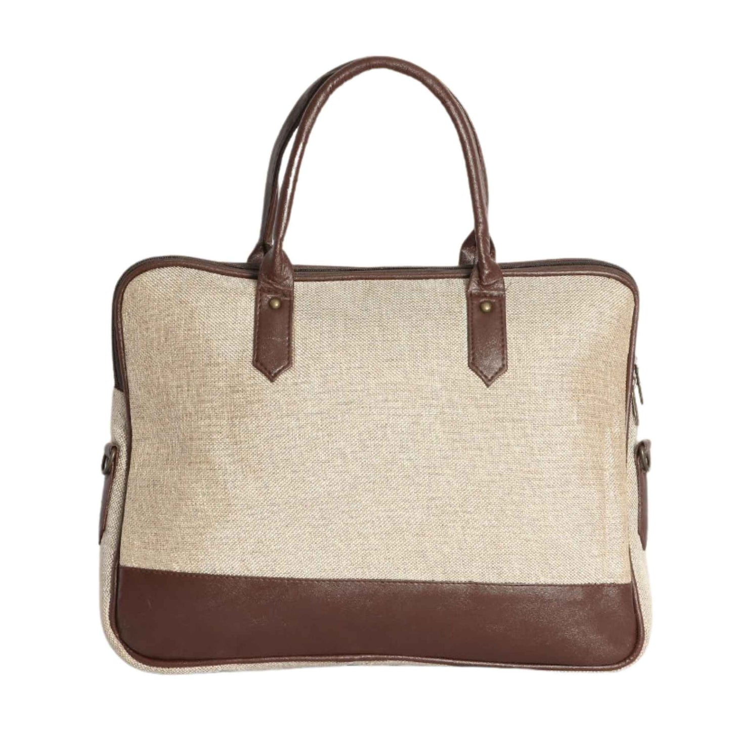 Premium Fabric Laptop Office Bag with Leather Finish | Professional Laptop Carry Bag for Men & Women
