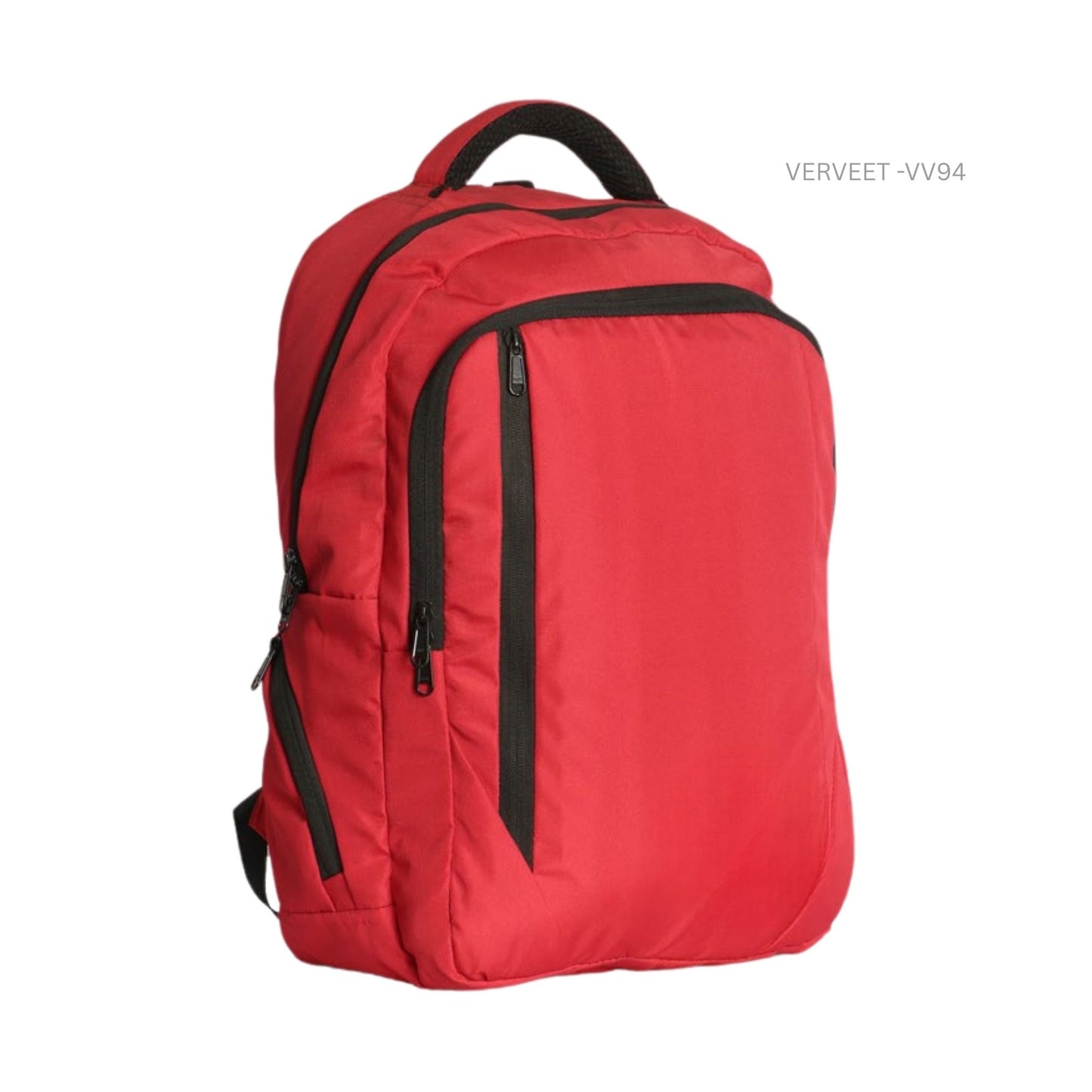 Verveet red office backpack with laptop compartment for business travel and daily professional use