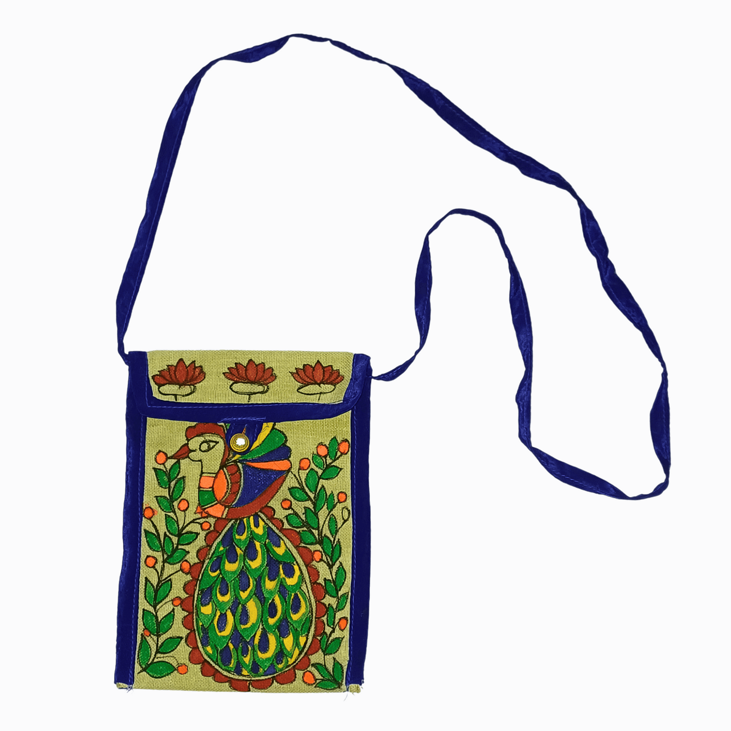 Mithila Fish Charm Bag | Handcrafted Madhubani Art Shoulder Bag