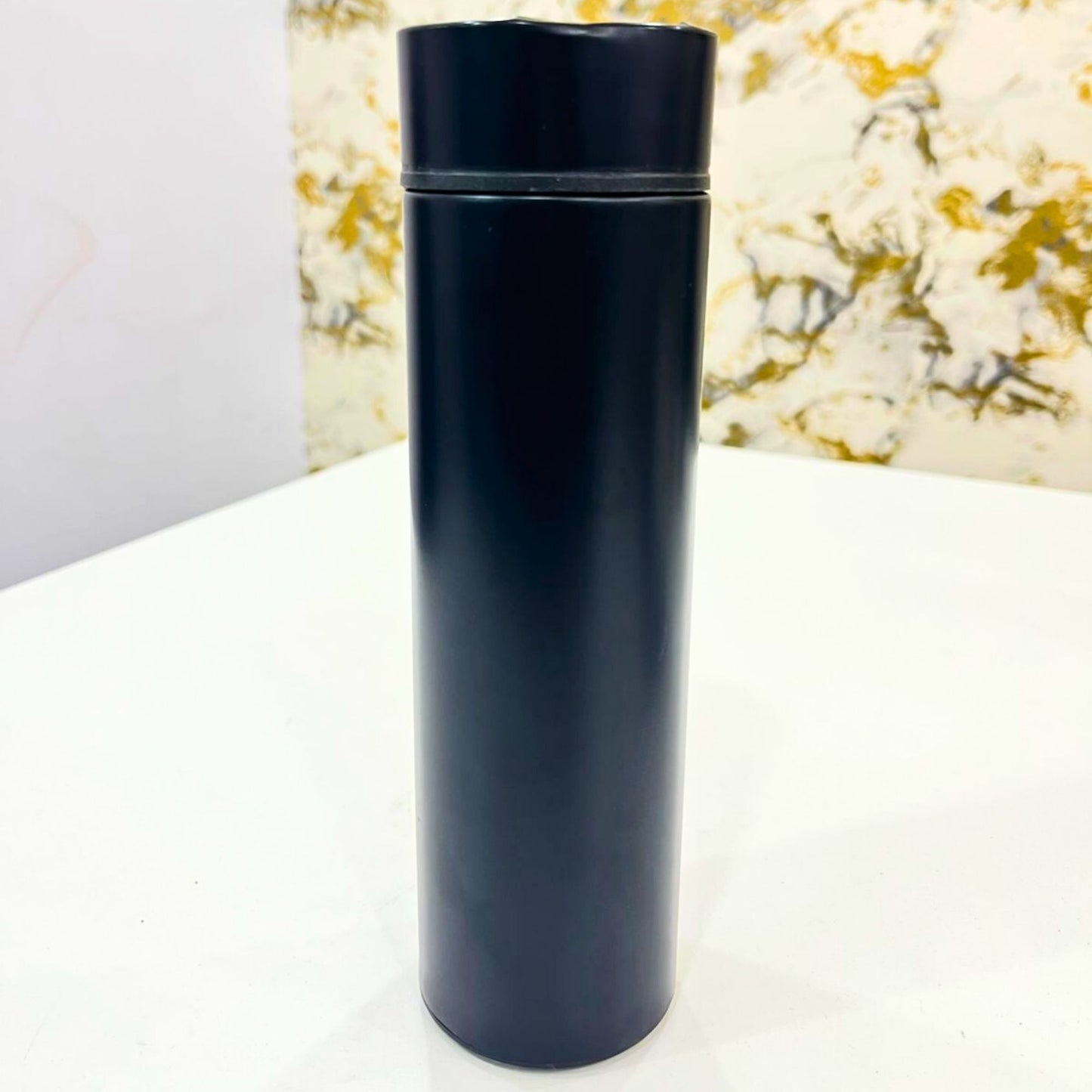 Smart Temperature Display Stainless Steel Water Bottle – Matte Black | Vacuum Insulated Flask