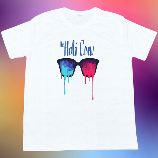 The Holi Crew - Sarina/Dri-Fit Holi T-Shirt | Quick-Dry & Breathable | Bulk & Corporate Orders