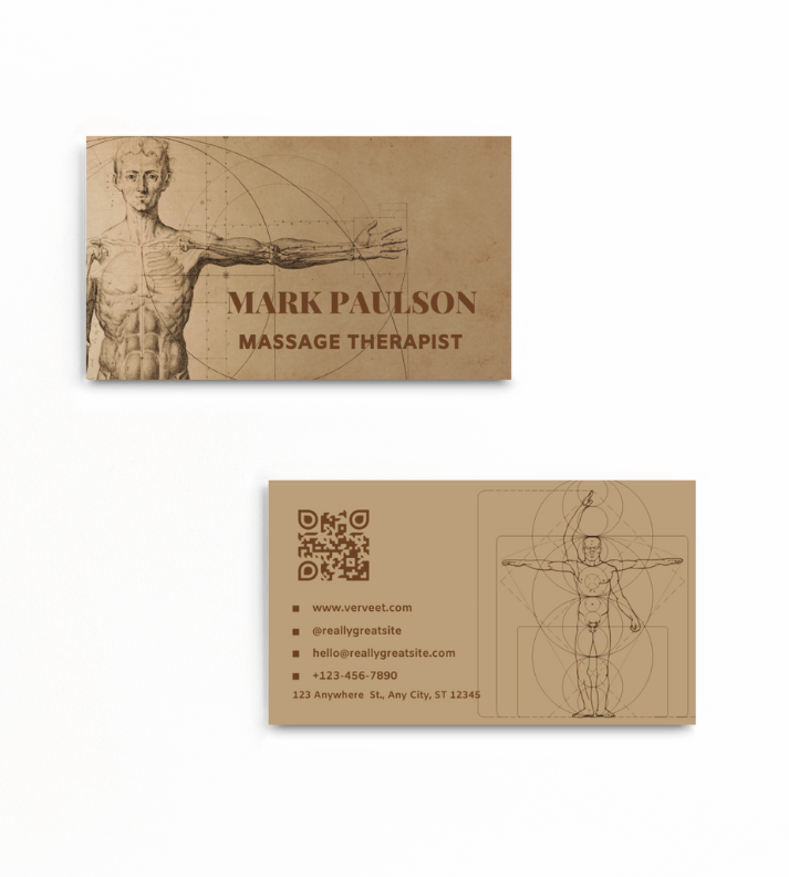 Therapist Business Card | Premium 350 GSM | Customizable Design | Professional Quality