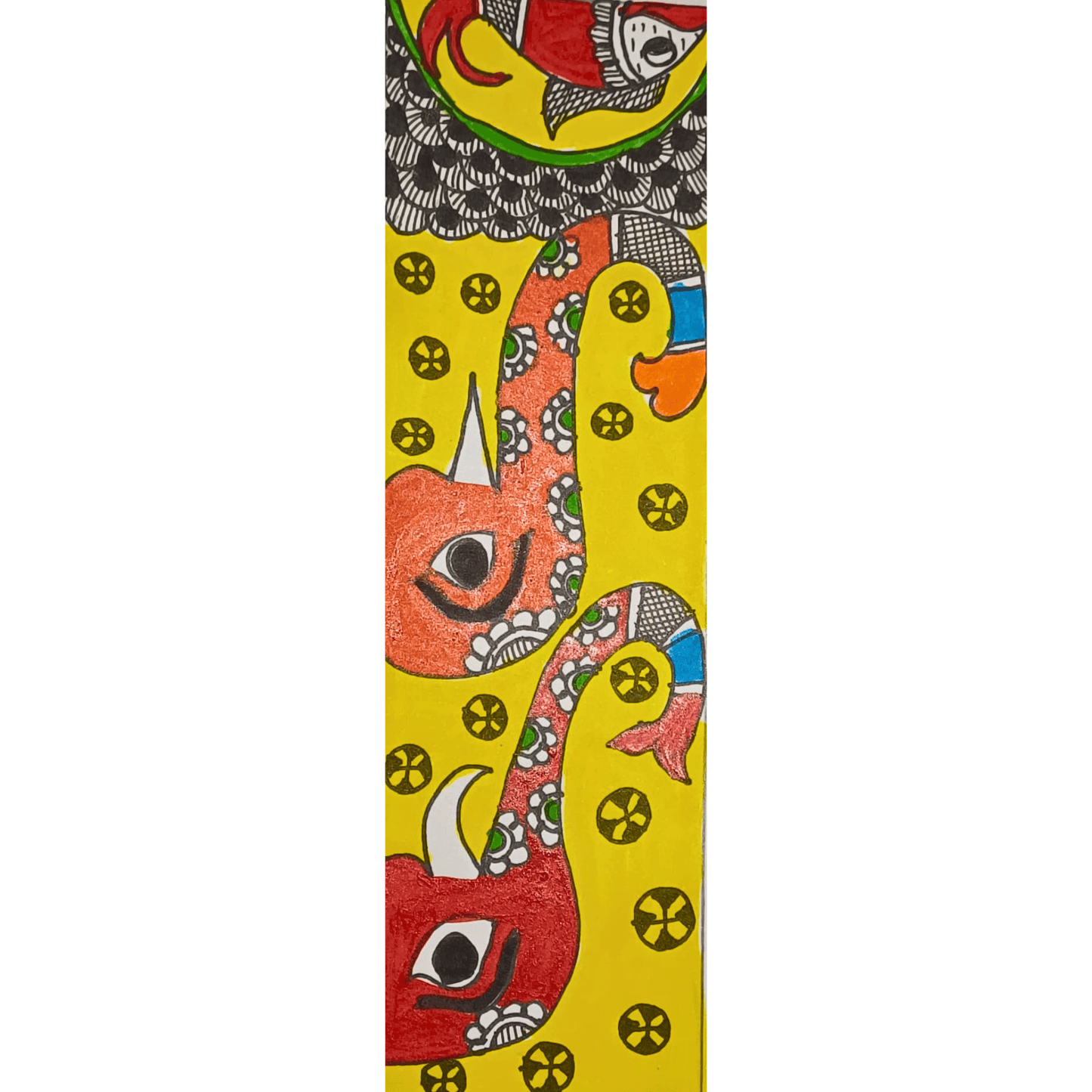 Hati Sur | Traditional Madhubani Elephant Art Poster