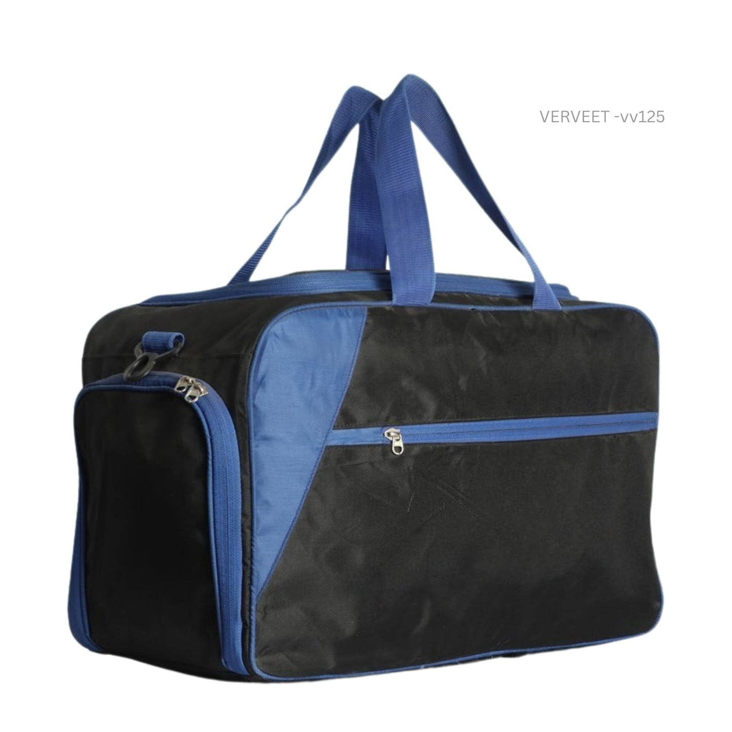 Professional Travel & Office Duffel Bag with Zipper Pocket | Blue-Black Carry Bag – VERVEET VV125